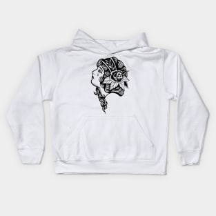 Woman crying Kids Hoodie